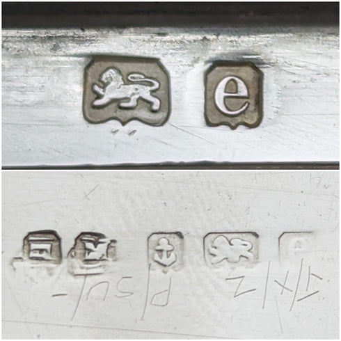 1904 British antique sterling silver trinket box 82g